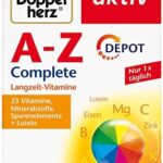 Test: Doppelherz A-Z Complete DEPOT – 23 Vitamine, Mineralstoffe und Spurenelemente PLUS Lutein – 120 Tabletten