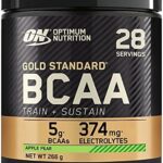 Test: Optimum Nutrition Gold Standard BCAA Train + Sustain, Aminosäuren Pre-Workout-Pulver, Sportgetränk mit Vitamin C, Zink, Magnesium & Elektrolyten, Apfel-Birne-Geschmack, 28 Portionen, 266 g