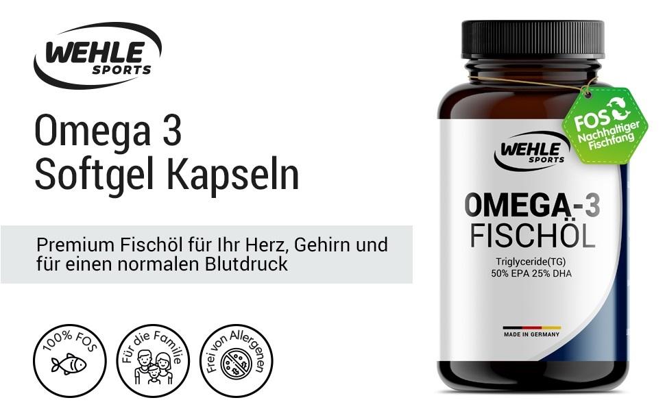 Wehle Omega 3 - 300 Kapseln