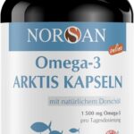 Test: NORSAN Premium Omega 3 Arktis Dorschöl Kapseln 120 Kapseln / 1.500mg Omega-3 pro Portion/Omega 3 Kapseln hochdosiert mit 480mg EPA & 720mg DHA/Fischöl Kapseln aus nachhaltigem Anbau