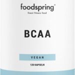 Test: foodspring BCAA Kapseln, 120 Stück, Vegane BCAAs, essenzielle Aminosäuren für deine Muskeln im Verhältnis 2:1:1