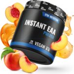 Test: PREMIUM EAA Pulver hochdosiert I Alle 8 essentielle Aminosäuren EAAs Komplex I Vegan I Reich an BCAA I (Ice Tea Peach)